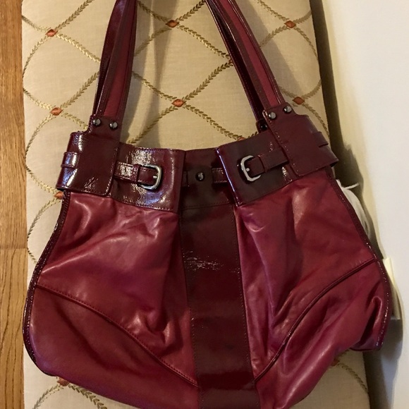 KENNETH COLE New York “reddish burgundy “ PURSE - Picture 8 of 9